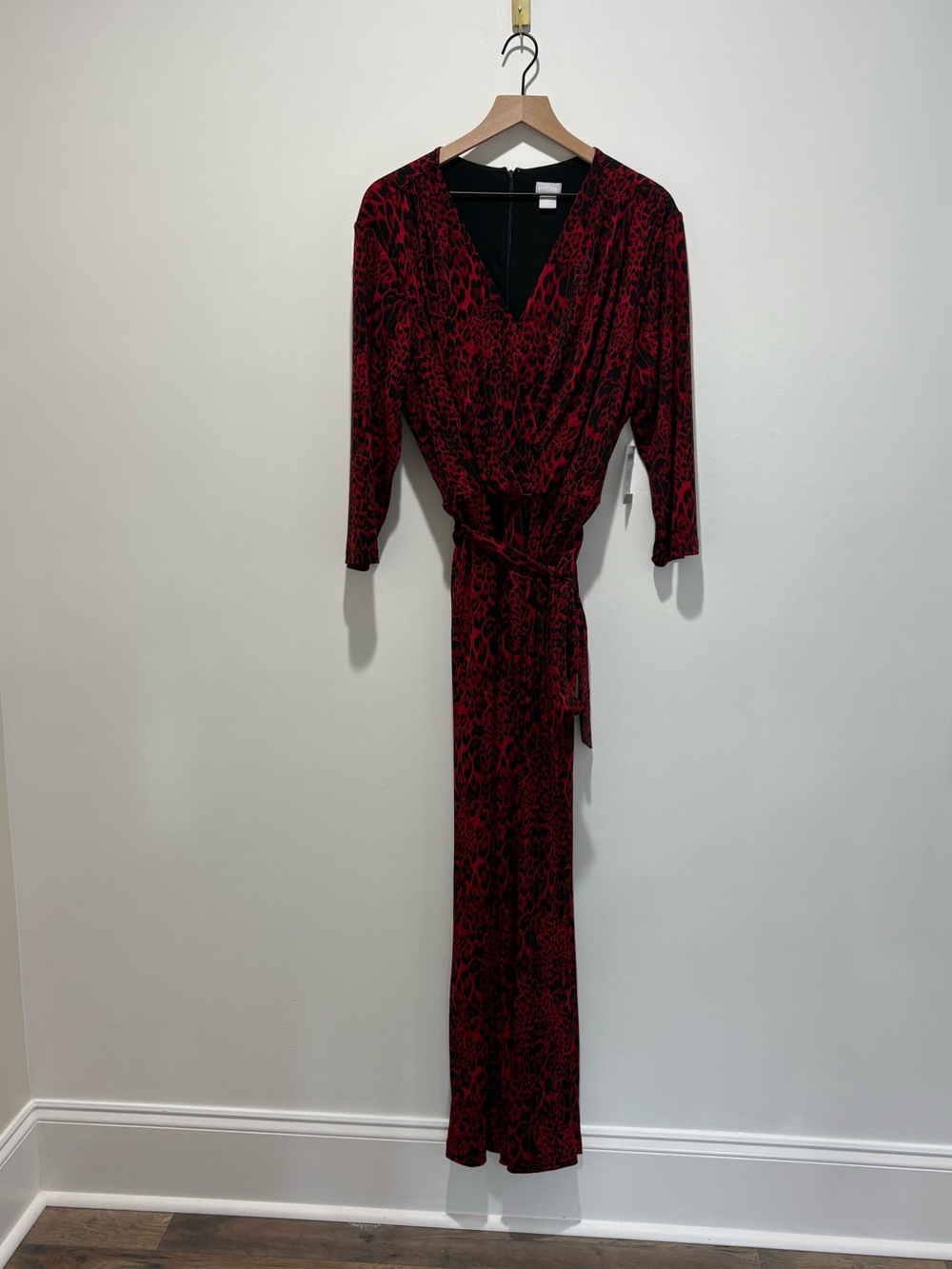 NWT V-Neck Chicos Stretch Knit Jumpsuit
